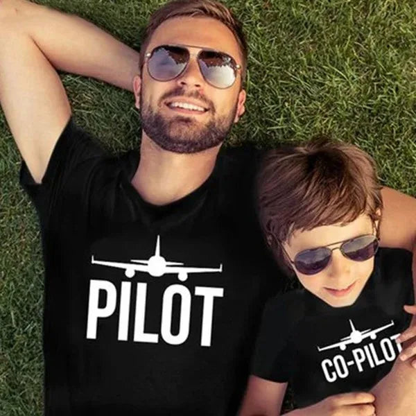 TSHIRT PILOTE/COPILOTE - PÈRE FILS