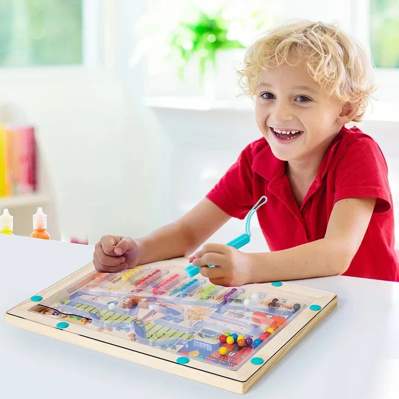 JEU LABYRINTHE MAGNETIQUE SENSORIEL MONTESSORI