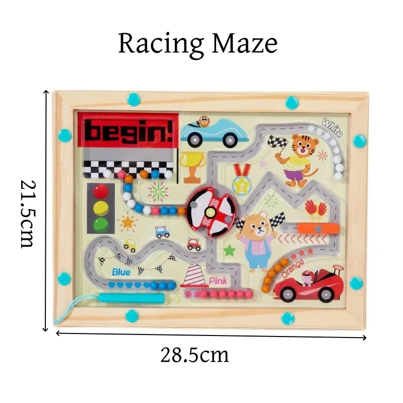 JEU LABYRINTHE MAGNETIQUE SENSORIEL MONTESSORI