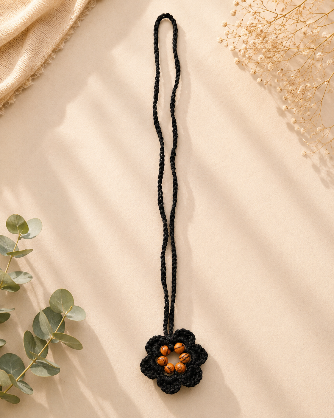 COLLIER SAUTOIR PERLE FAIT MAIN AU CROCHET