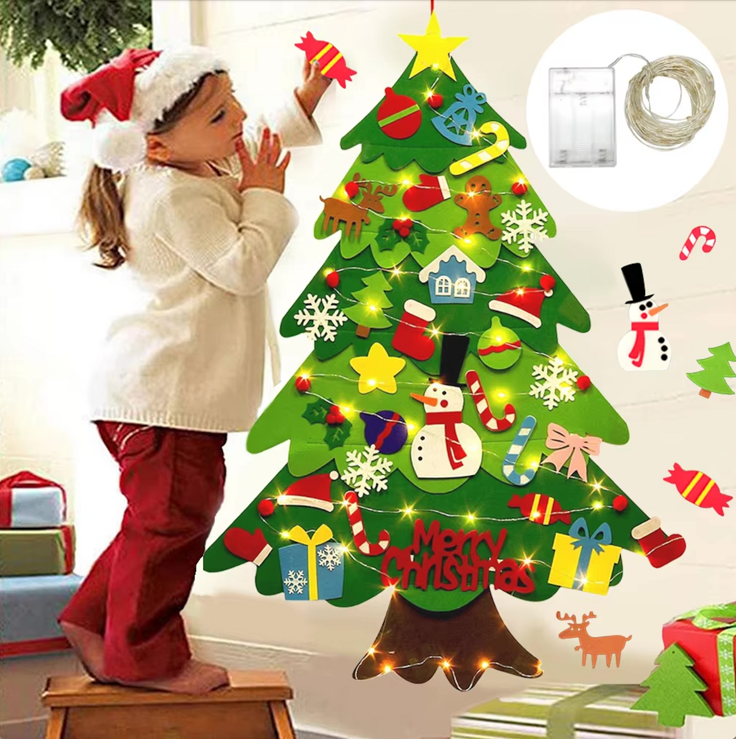 MONTESSORI CHILDREN’S FELT CHRISTMAS TREE