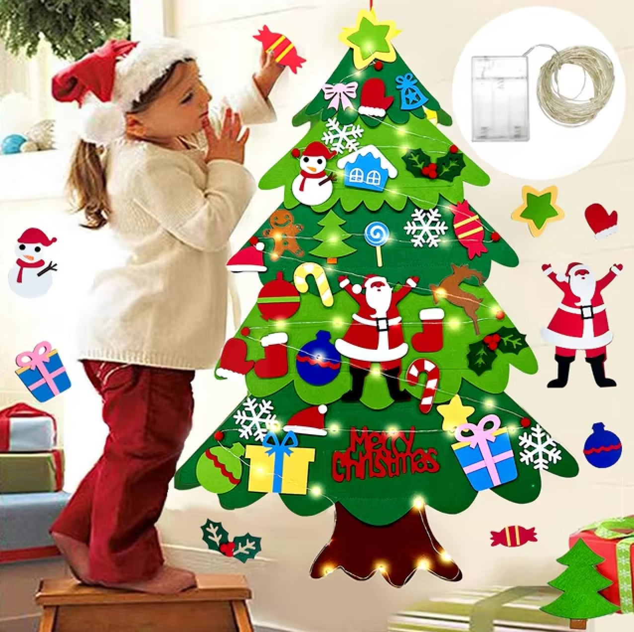 MONTESSORI CHILDREN’S FELT CHRISTMAS TREE