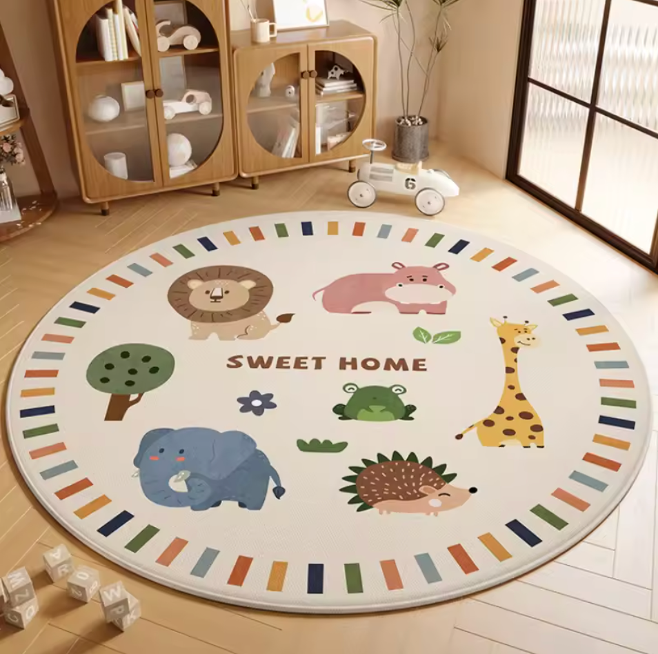 ACTIVITY AND PLAY MAT - ROUND OR LONG ANIMAL PATTERN