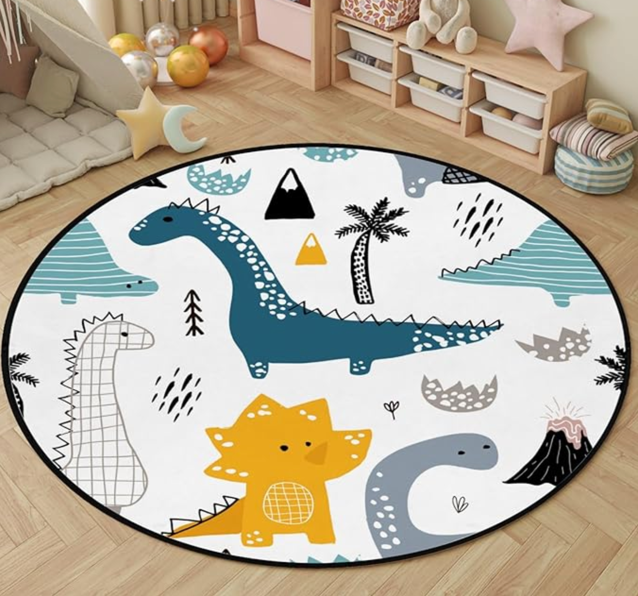 ACTIVITY AND PLAY MAT - ROUND OR LONG ANIMAL PATTERN