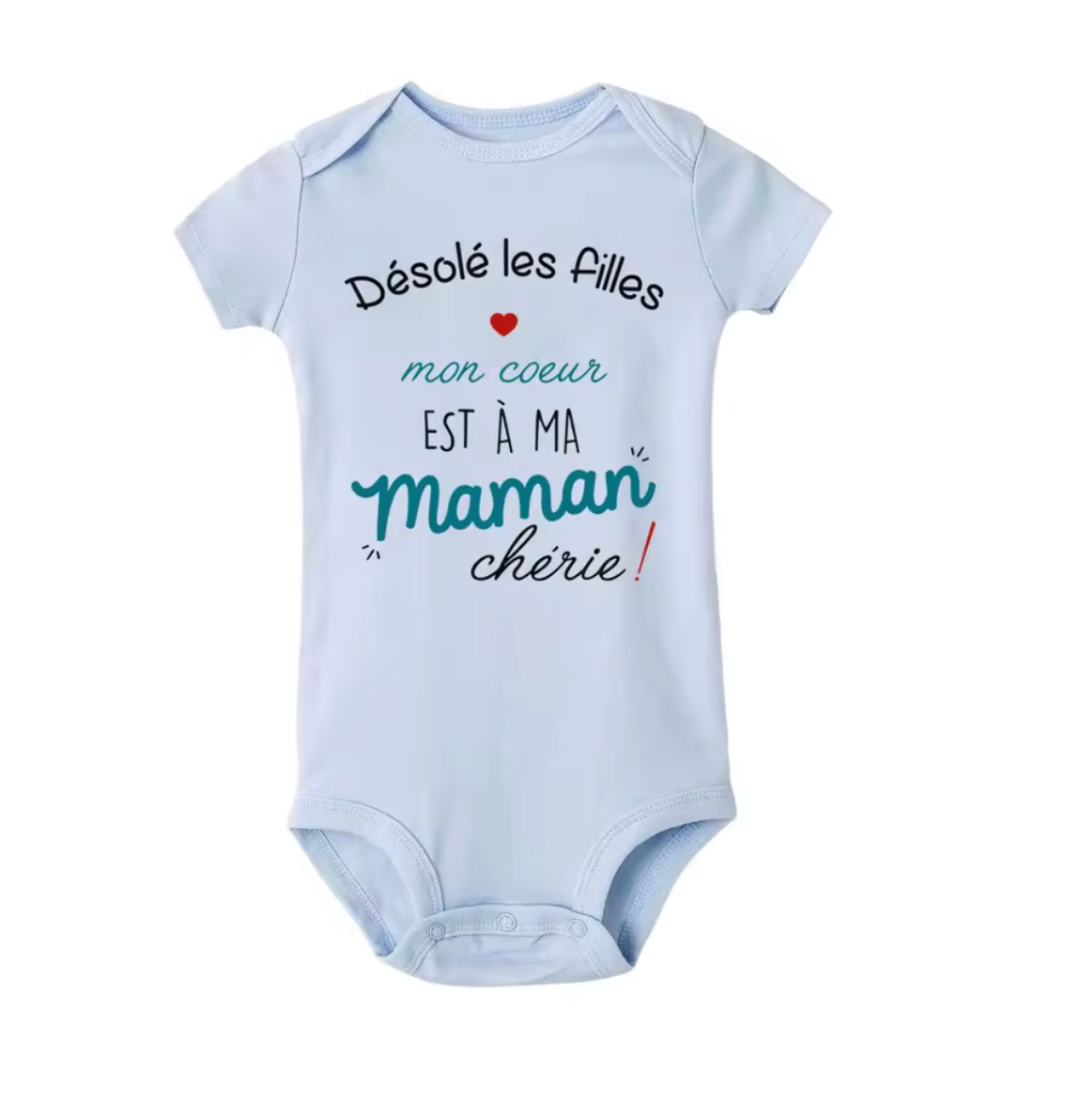 BODY BÉBÉ "MON COEUR EST À MAMAN/PAPA"
