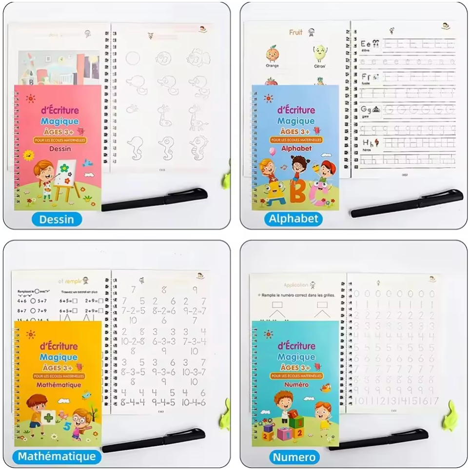 LIVRE EDUCATIF - APPRENTISSAGE ECRITURE