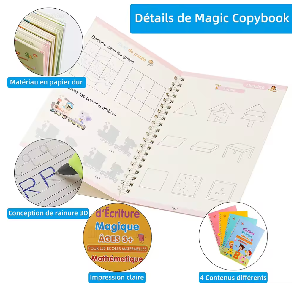 LIVRE EDUCATIF - APPRENTISSAGE ECRITURE