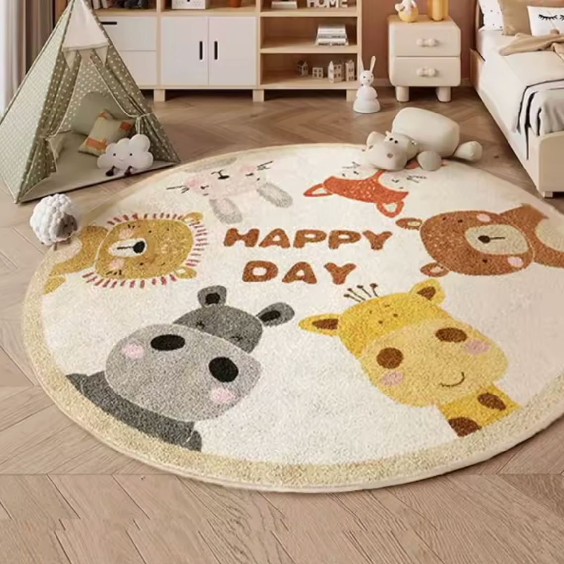 ACTIVITY AND PLAY MAT - ROUND OR LONG ANIMAL PATTERN