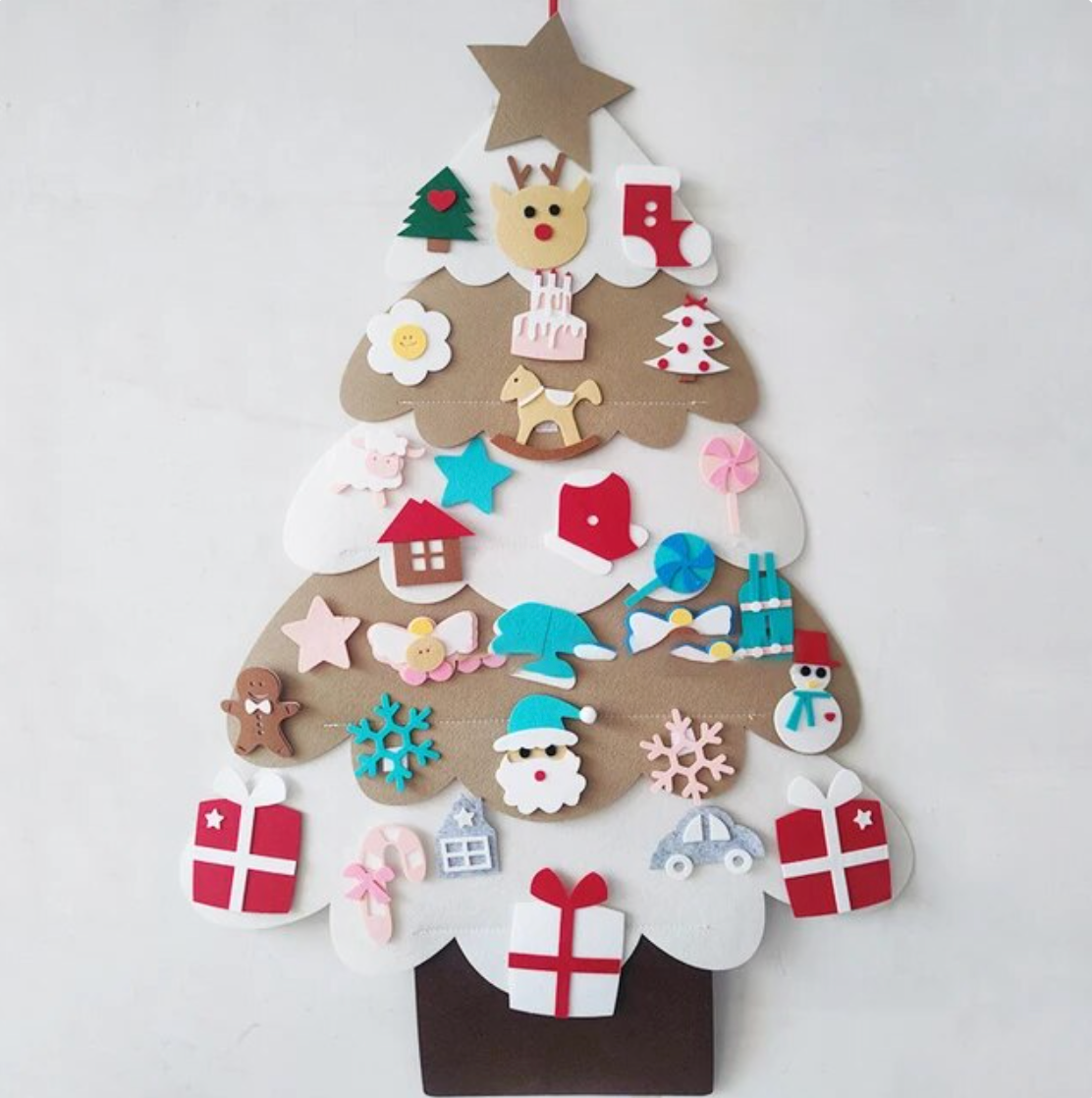 MONTESSORI CHILDREN’S FELT CHRISTMAS TREE