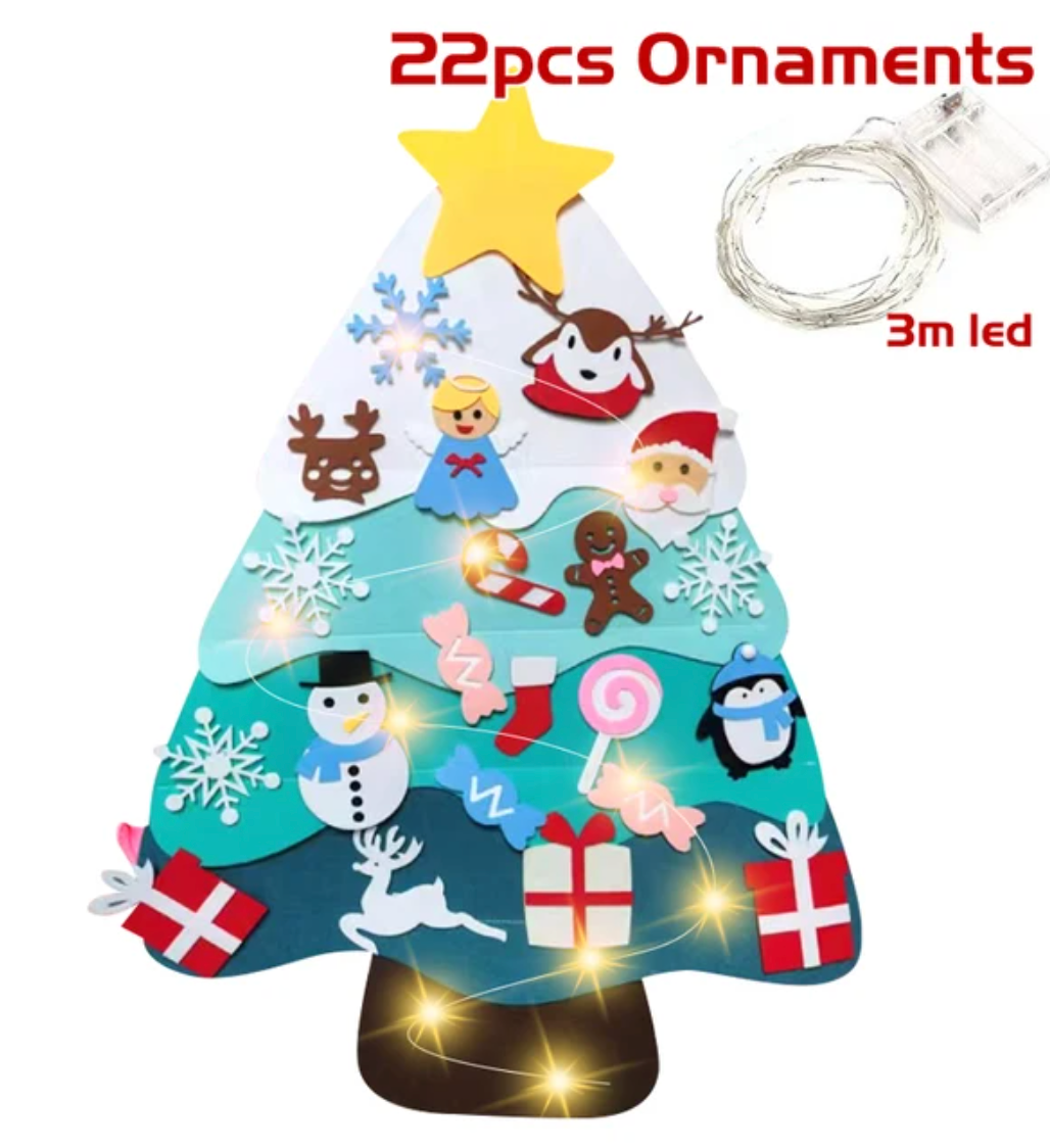MONTESSORI CHILDREN’S FELT CHRISTMAS TREE