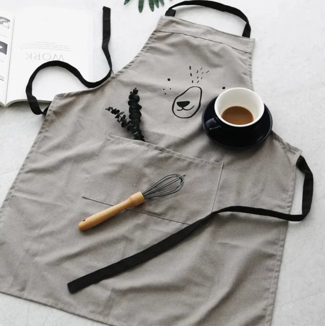 CHILDREN’S ANIMAL COTTON/LINEN KITCHEN APRON