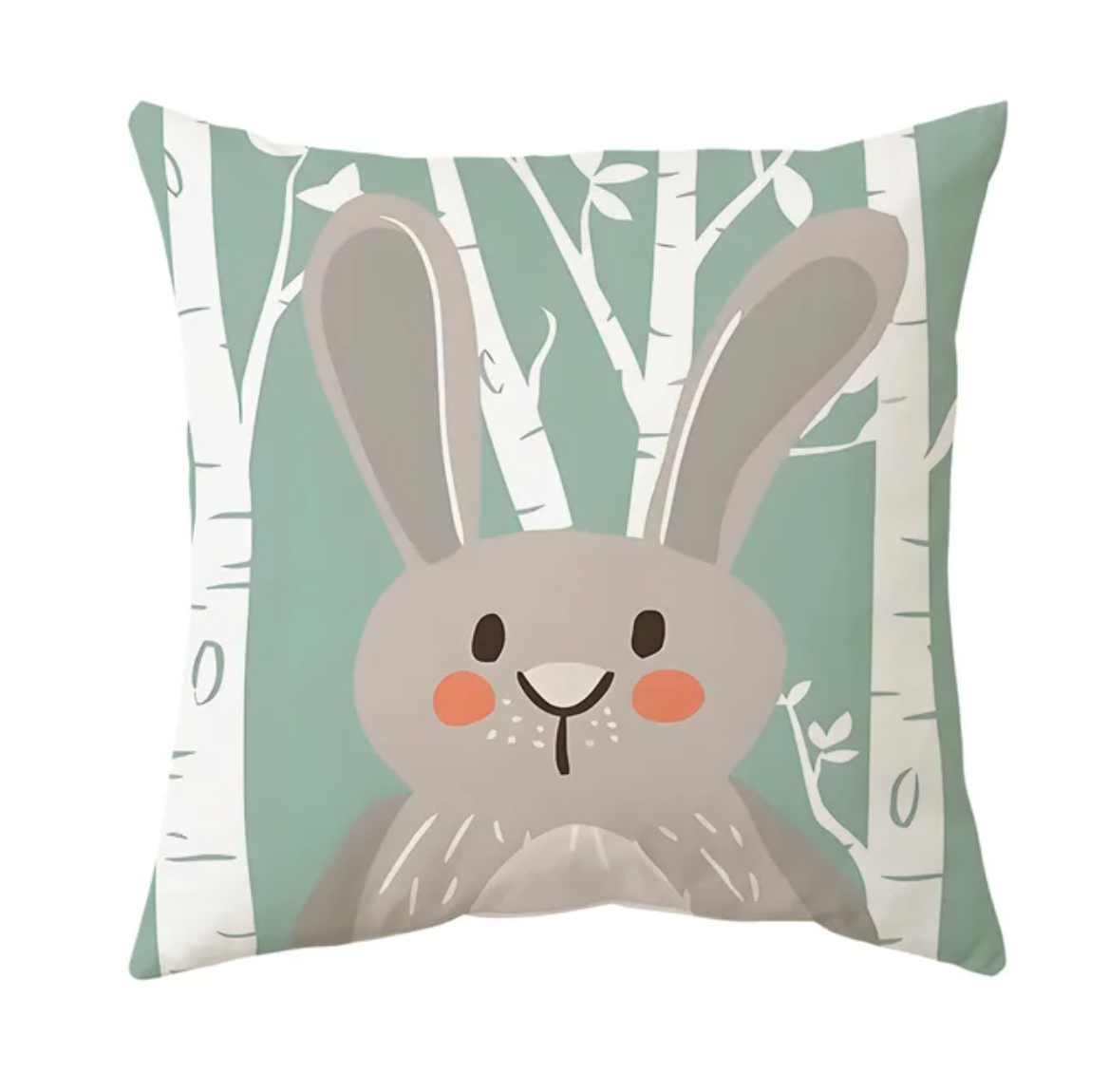 HOUSSE COUSSIN ANIMAUX COTON/LIN LAVÉ
