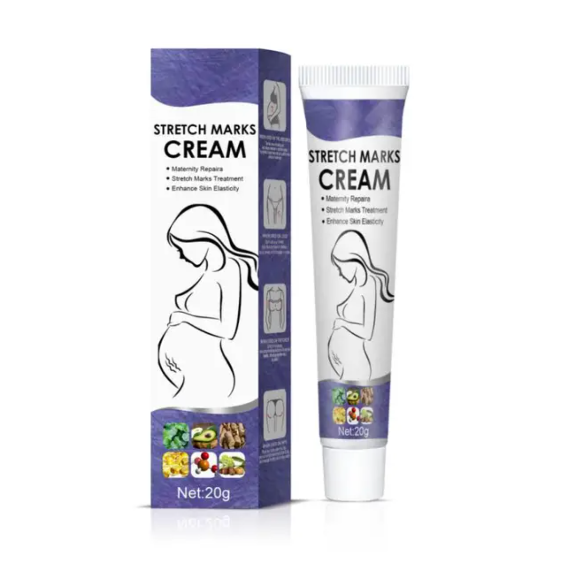 CRÈME ANTI VERGETURES NATURELLE (AVOCAT & FEUILLES DE CENTELLA)