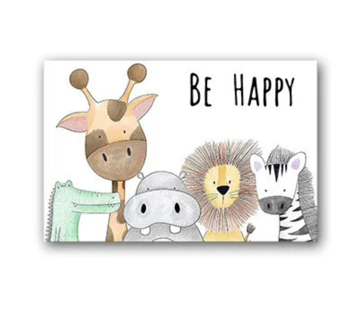 DECORATIVE CHILDREN’S ROOM ANIMAL POSTER
