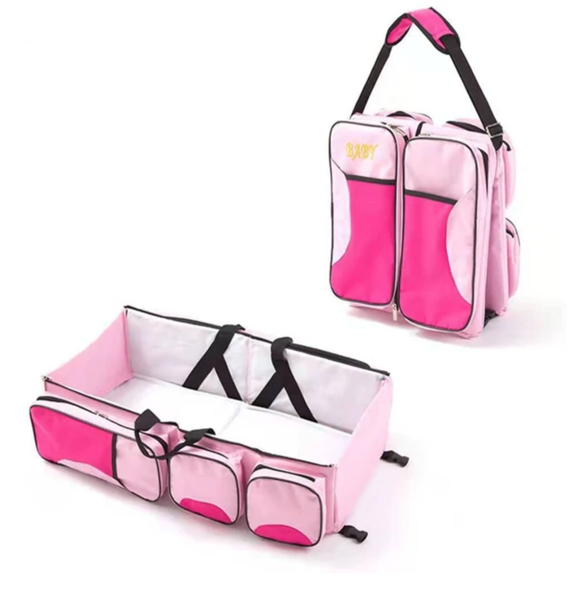 3 IN 1 BABY BAG: TRAVEL COT + CHANGING TABLE