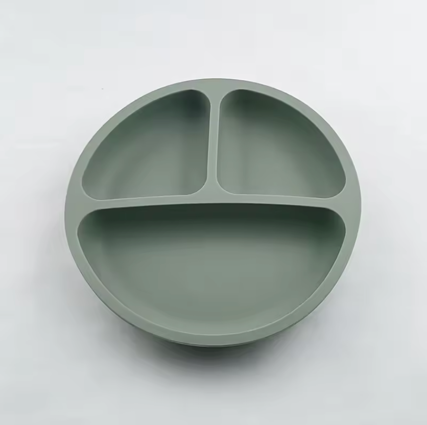 ANTI-SLIP SILICONE BABY PLATE