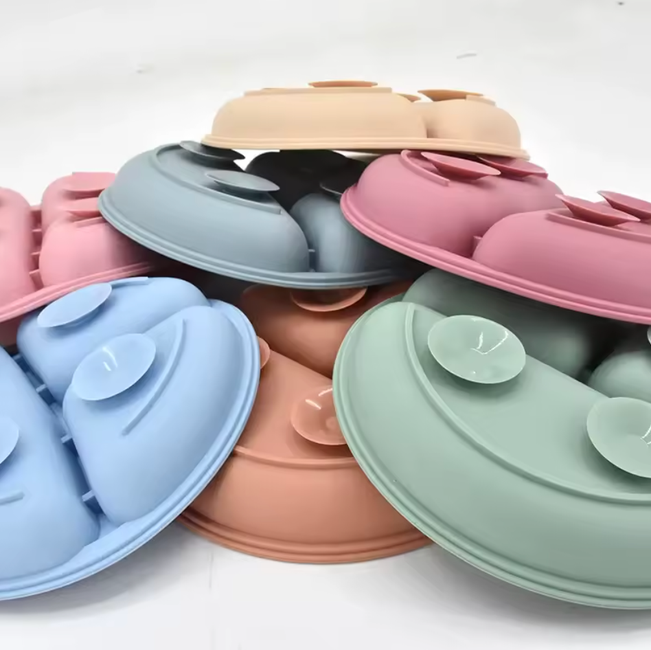 ANTI-SLIP SILICONE BABY PLATE