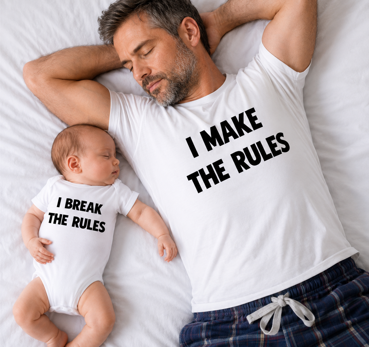 T-SHIRT ASSORTI PAPA/BÉBÉ - À COMPOSER