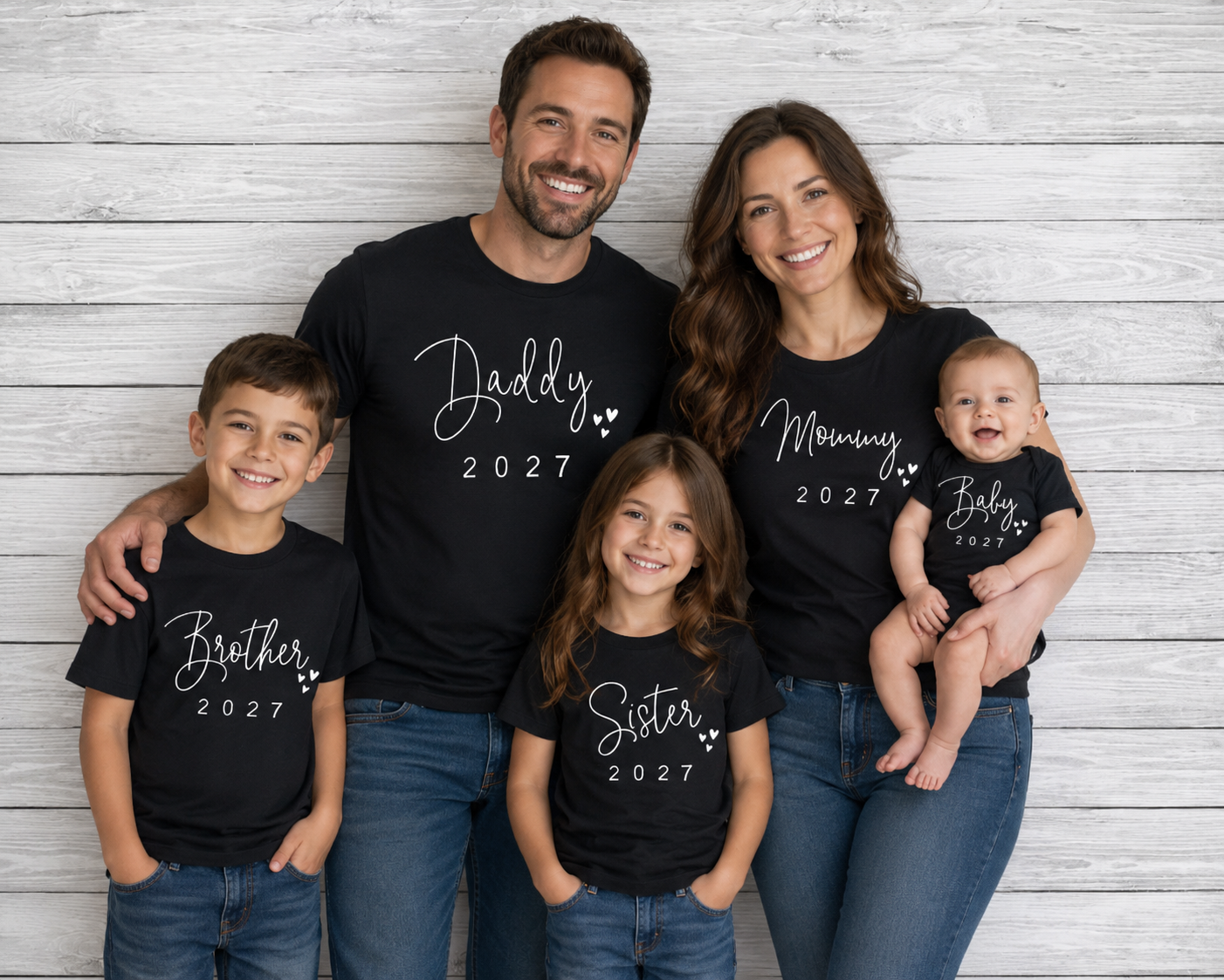 ENSEMBLE TSHIRT ASSORTI FAMILLE 2027