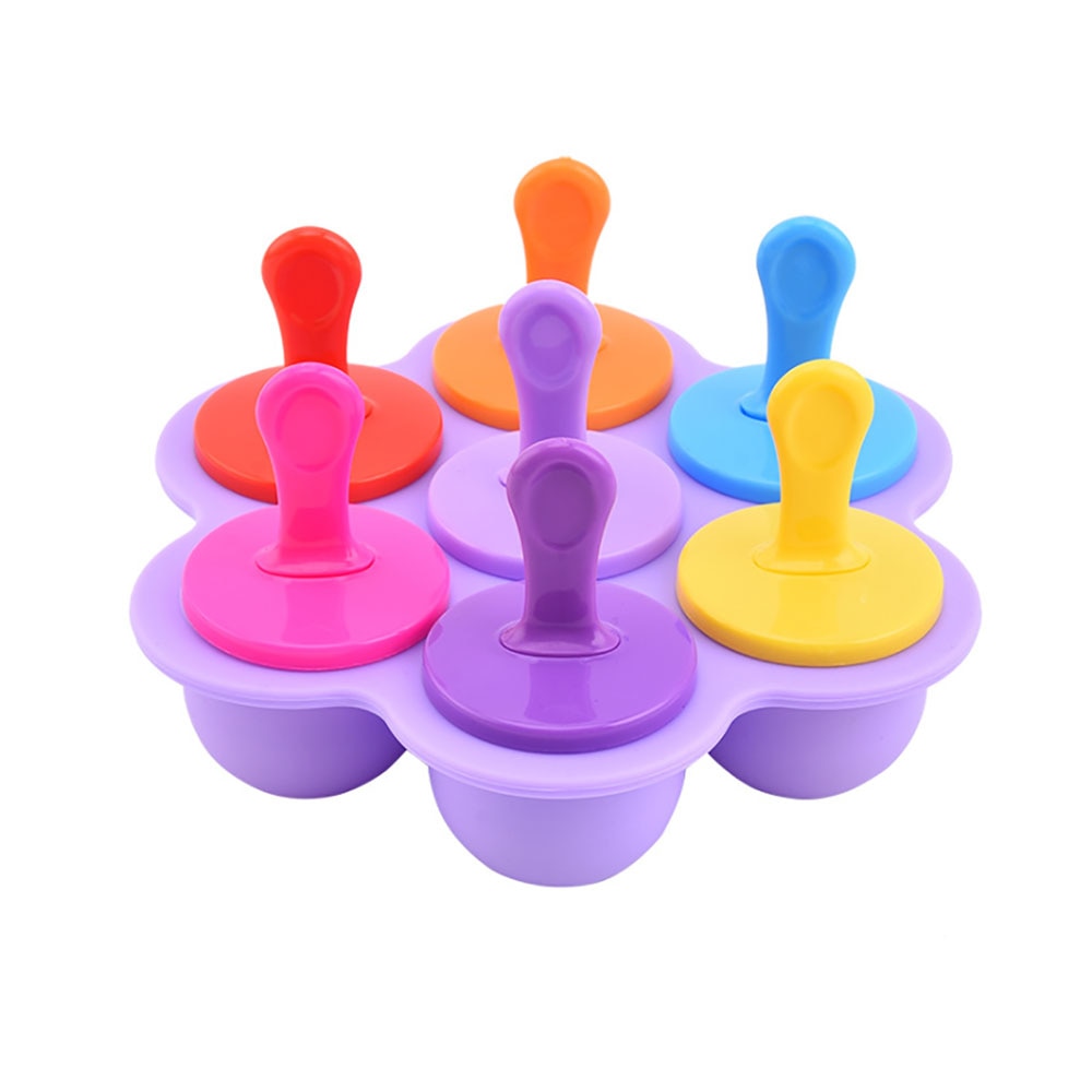 LOT DE 7 MOULES À SUCETTES GLACÉES POUR BÉBÉ