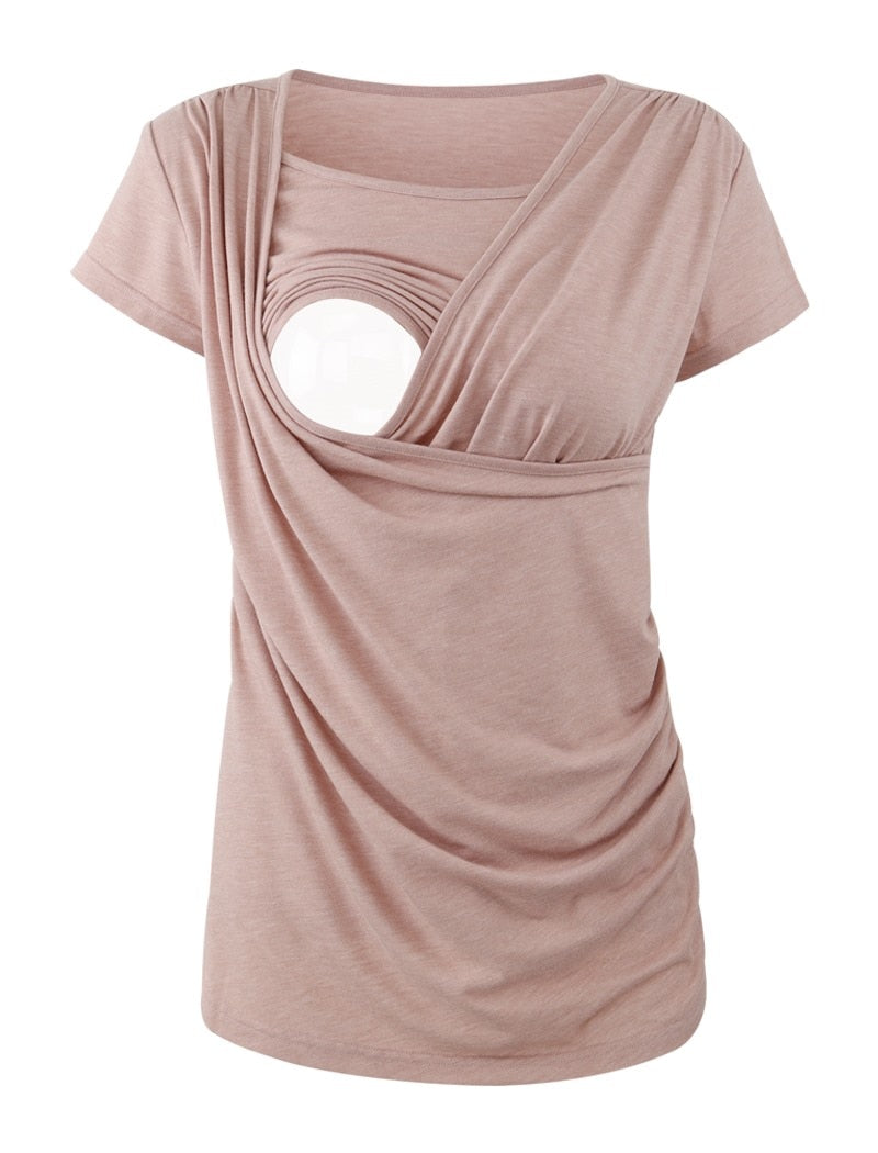 PLAIN COTTON BREASTFEEDING TSHIRT