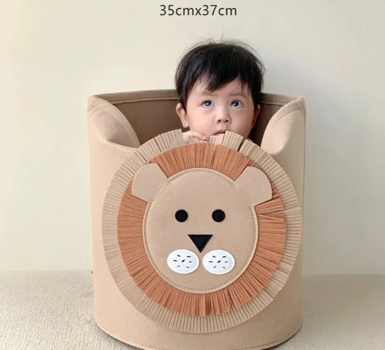 ANIMAL GAME OR LAUNDRY STORAGE BASKET