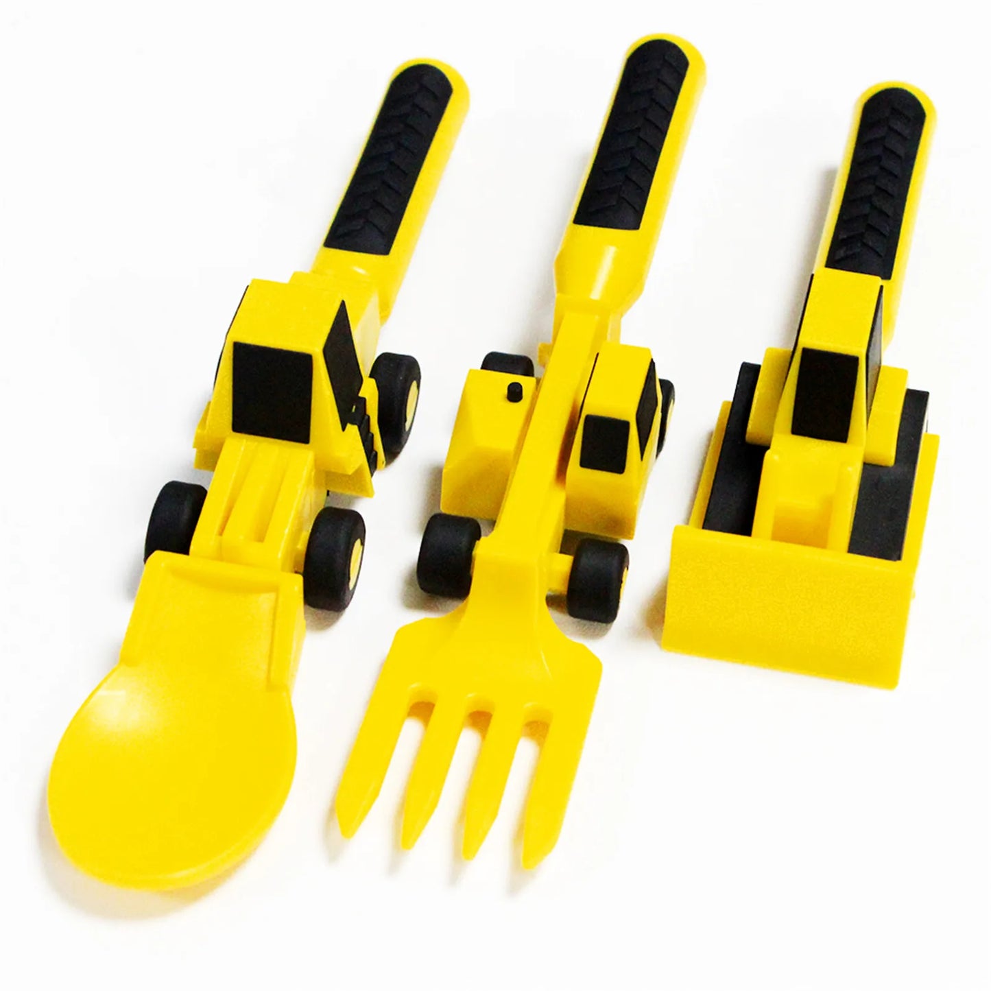 ENSEMBLE REPAS ASSIETTE + COUVERTS CHANTIER ENFANT