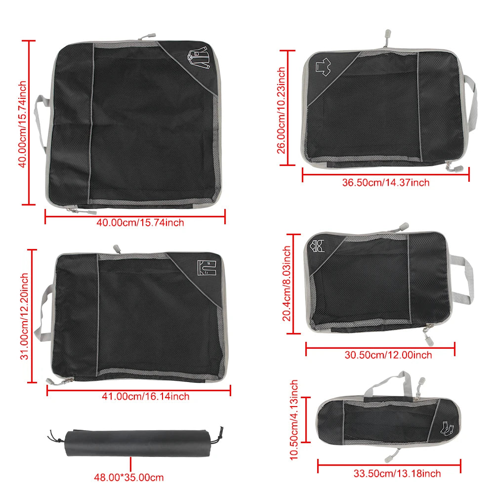 SETx6 ORGANISATEURS BAGAGE AVEC LOGO
