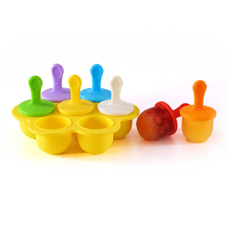 LOT DE 7 MOULES À SUCETTES GLACÉES POUR BÉBÉ