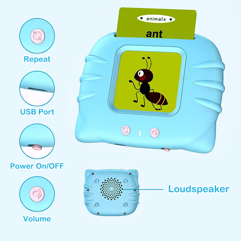 INTERACTIVE USB AUDIO GAME LEARNING WORDS - 110 EDUCATIONAL TALKING CARDS