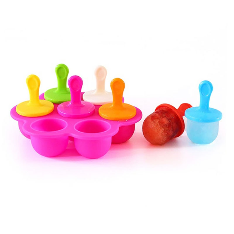 LOT DE 7 MOULES À SUCETTES GLACÉES POUR BÉBÉ