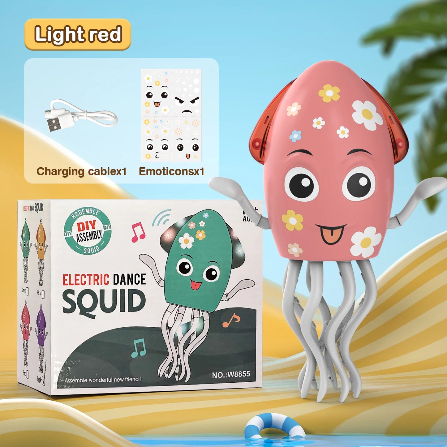 POULPE DANSANT INTERACTIF - JEU ÉVEIL BÉBÉ