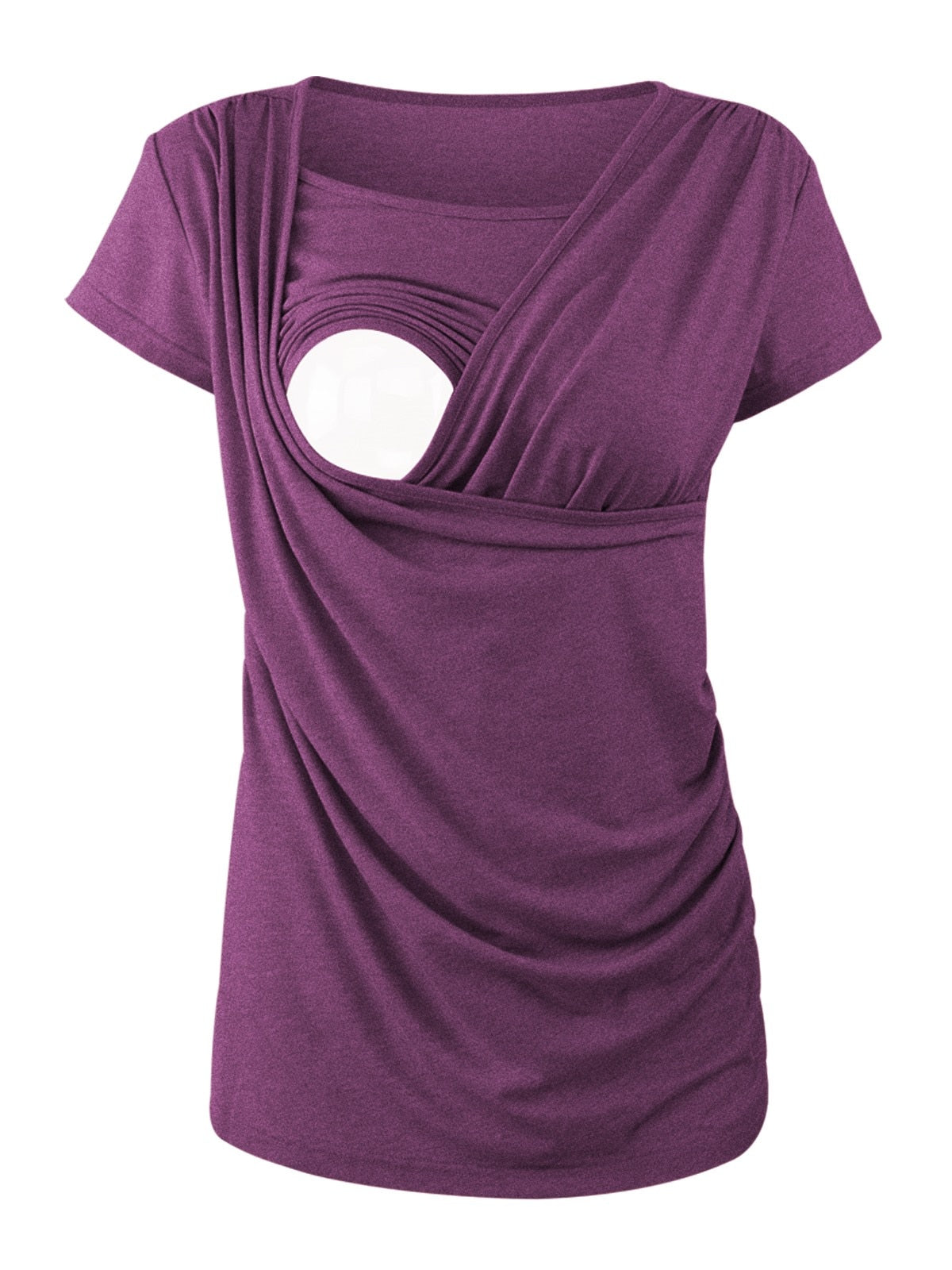 PLAIN COTTON BREASTFEEDING TSHIRT