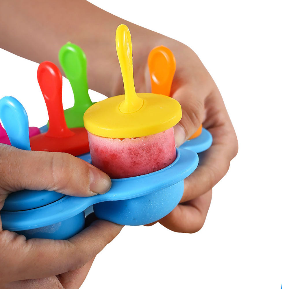 LOT DE 7 MOULES À SUCETTES GLACÉES POUR BÉBÉ