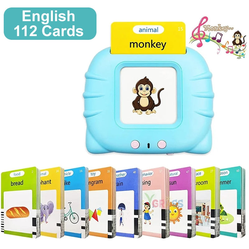 INTERACTIVE USB AUDIO GAME LEARNING WORDS - 110 EDUCATIONAL TALKING CARDS