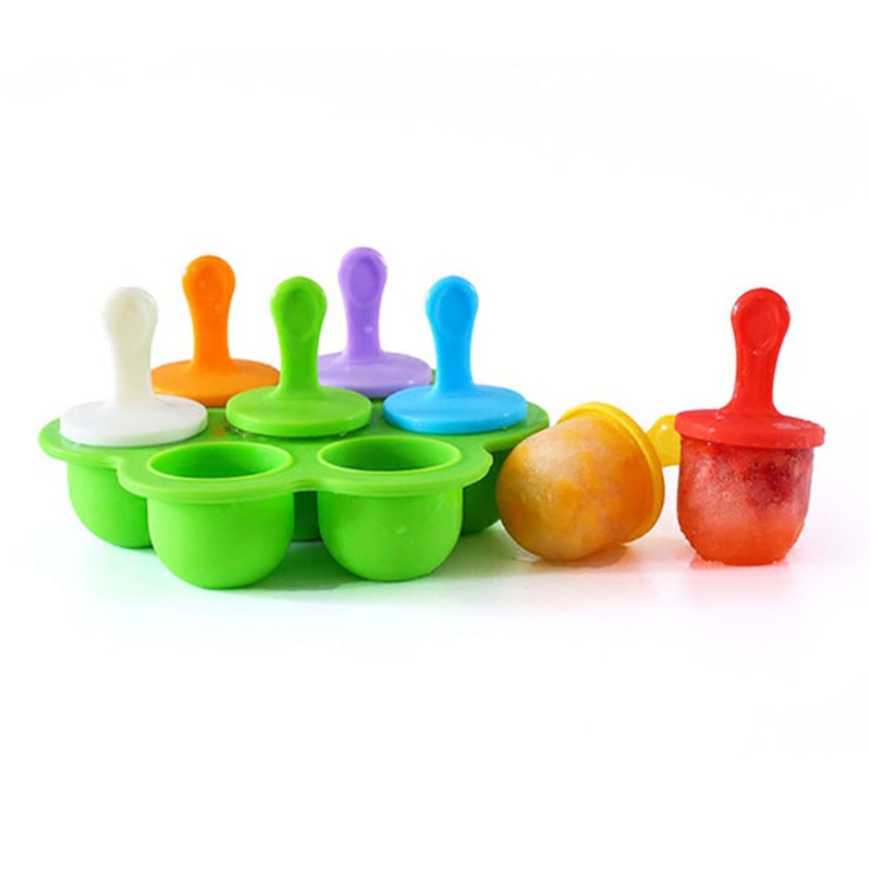 LOT DE 7 MOULES À SUCETTES GLACÉES POUR BÉBÉ