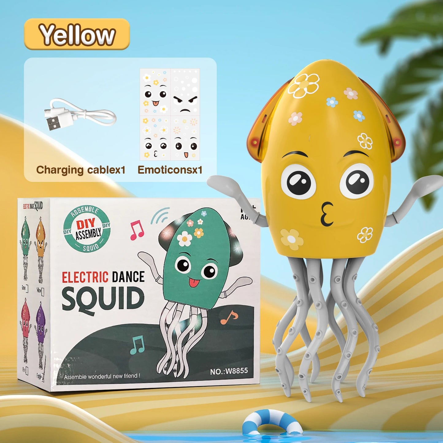 POULPE DANSANT INTERACTIF - JEU ÉVEIL BÉBÉ