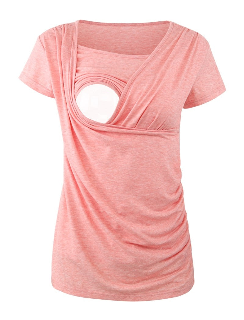 PLAIN COTTON BREASTFEEDING TSHIRT