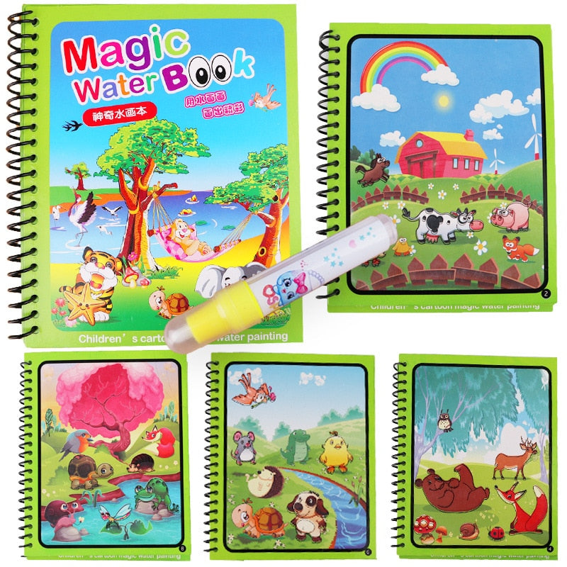 MAGIC WATER COLORING BOOK - CARTOON
