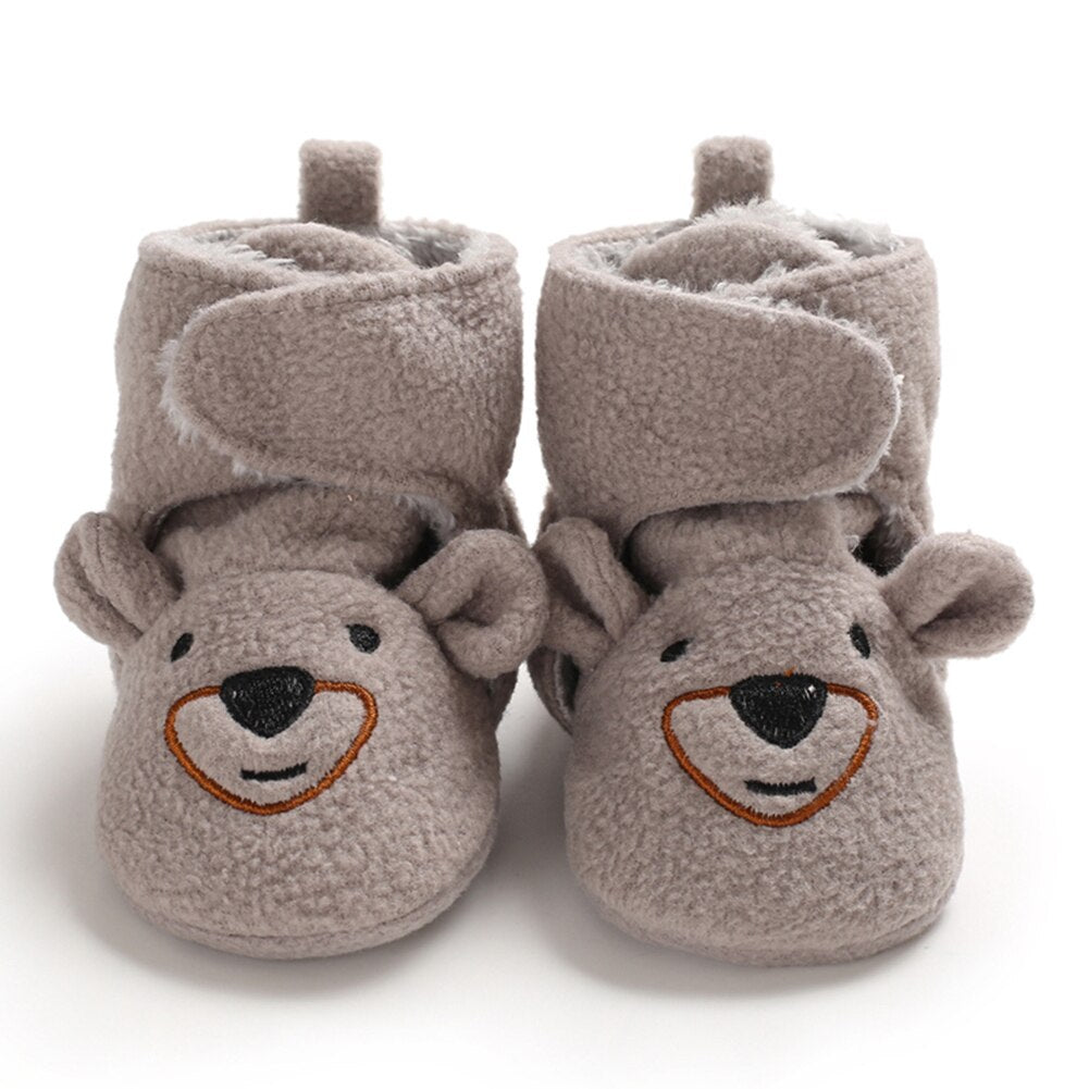 BABY PLUSH ANIMAL SLIPPERS