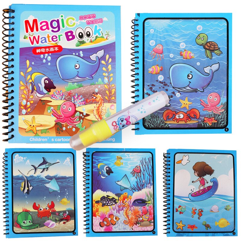MAGIC WATER COLORING BOOK - CARTOON