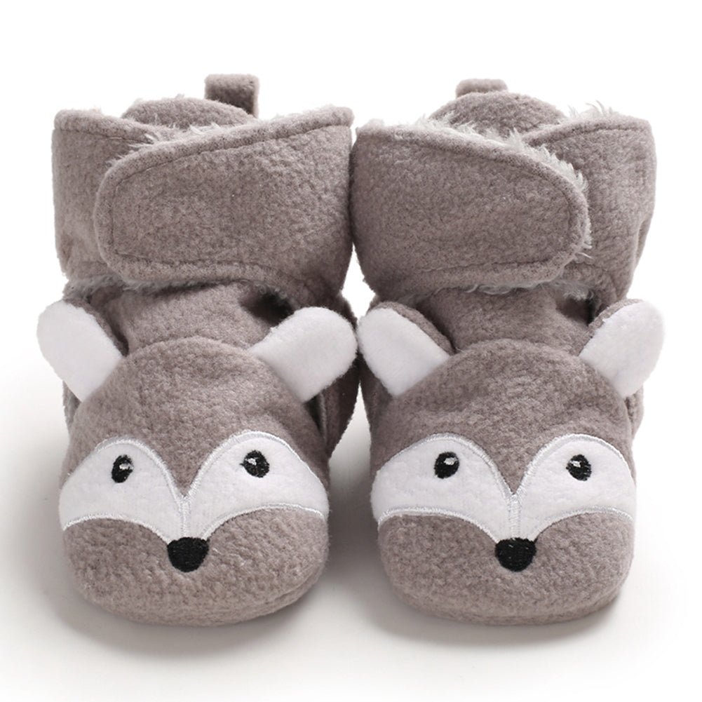 BABY PLUSH ANIMAL SLIPPERS