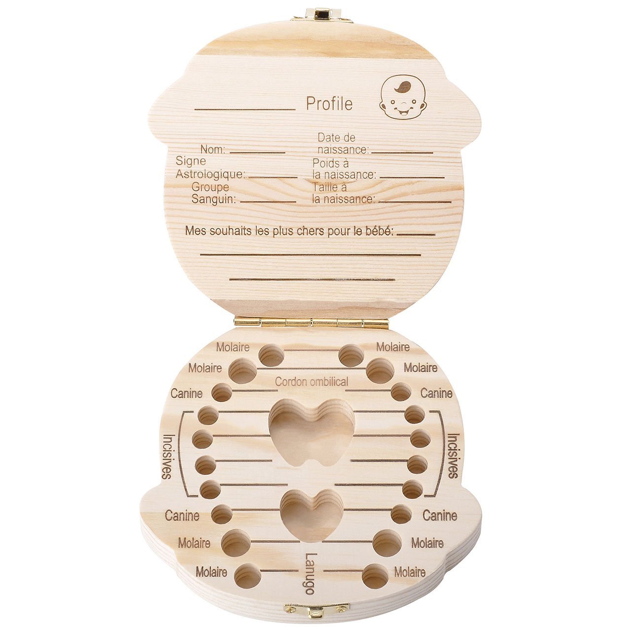 WOODEN MILK TEETH SOUVENIR SUITCASE