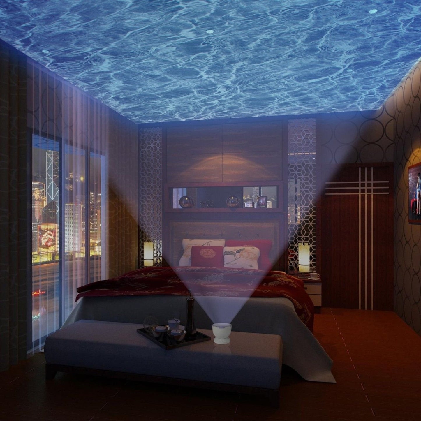 NIGHT LAMP - OCEAN WAVES PROJECTOR