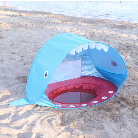 TENTE DE PLAGE ANTI UV À PISCINE INTÉGRÉE