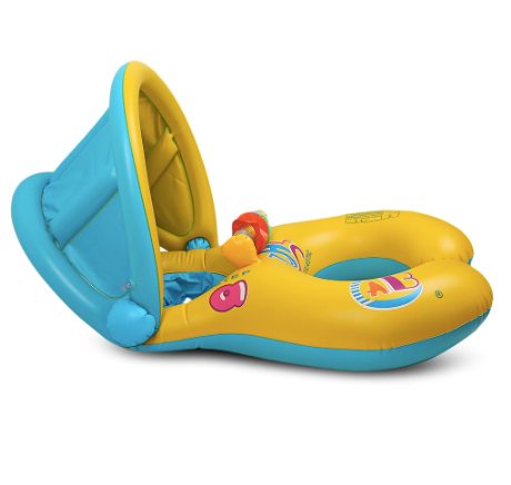 DUO BUOY - PARENT CHILD - ANTI-UV UMBRELLA + INTEGRATED TOY