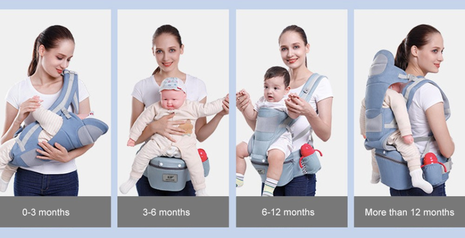 PORTE BÉBÉ KANGOUROU 4 EN 1 - COTON