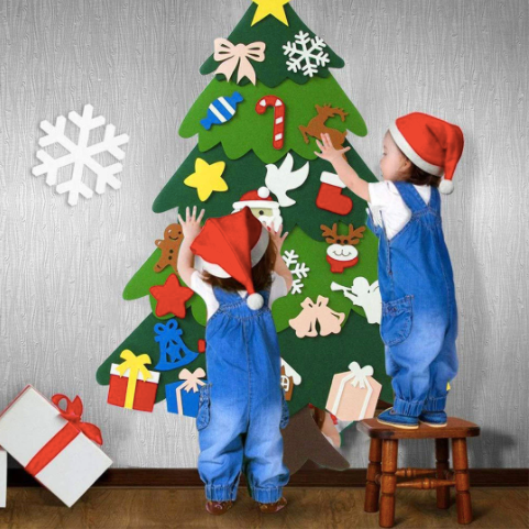 MONTESSORI CHILDREN’S FELT CHRISTMAS TREE