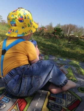 PATTERNED COTTON BOB HAT - BABY/CHILDREN