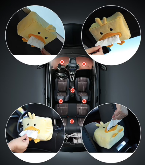 DISTRIBUTEUR MOUCHOIRS ANIMAUX ROTIN OU PELUCHE